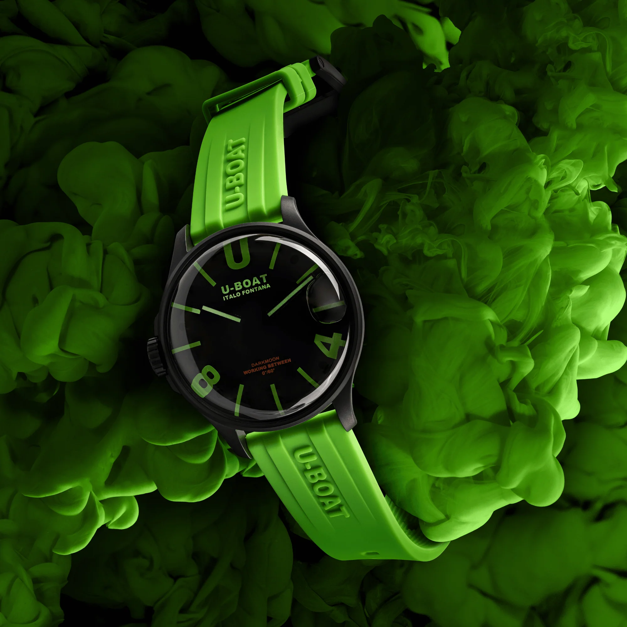 U-Boat Capsoil Darkmoon Men's Green Watch - Image 4
