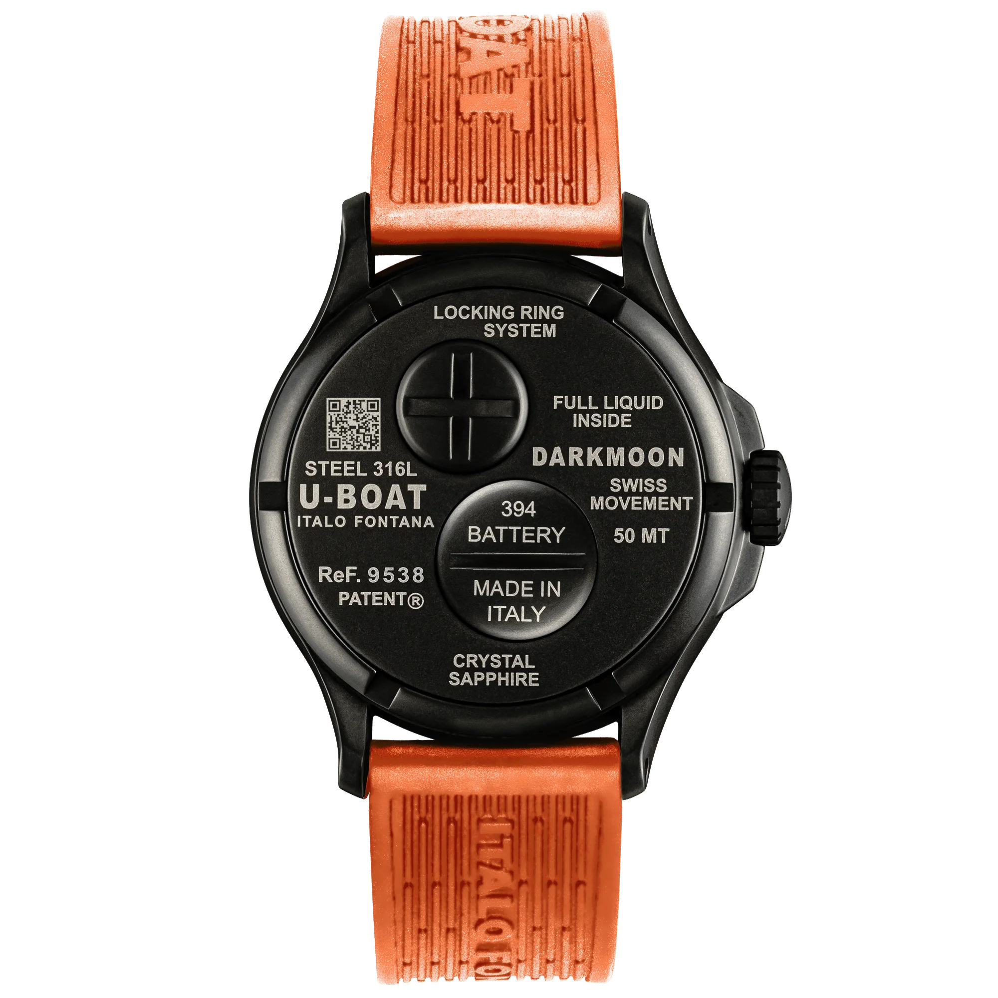 U-Boat Capsoil Darkmoon Men's Orange Watch - Image 2
