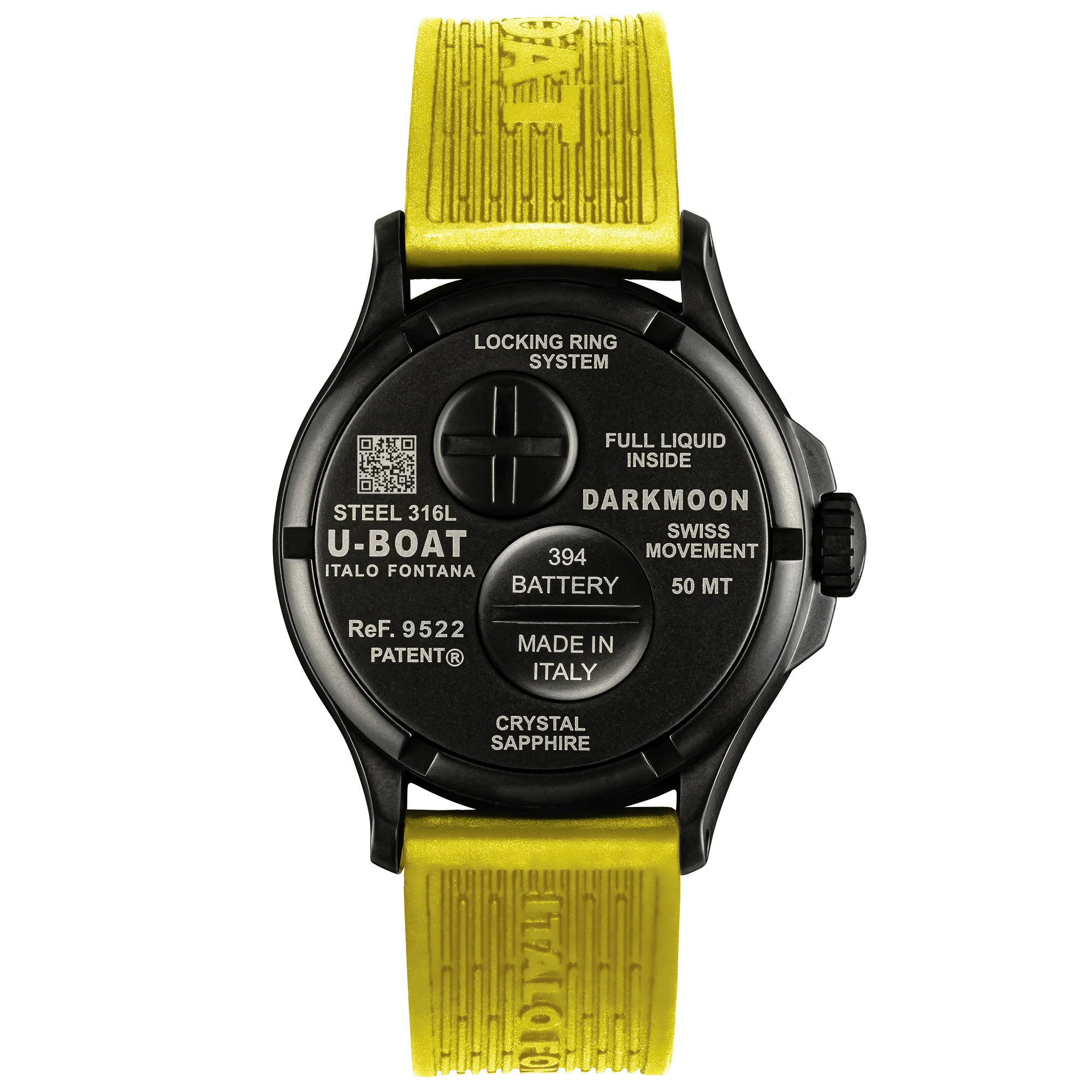 U-Boat Capsoil Darkmoon Men's Yellow Watch - Image 2
