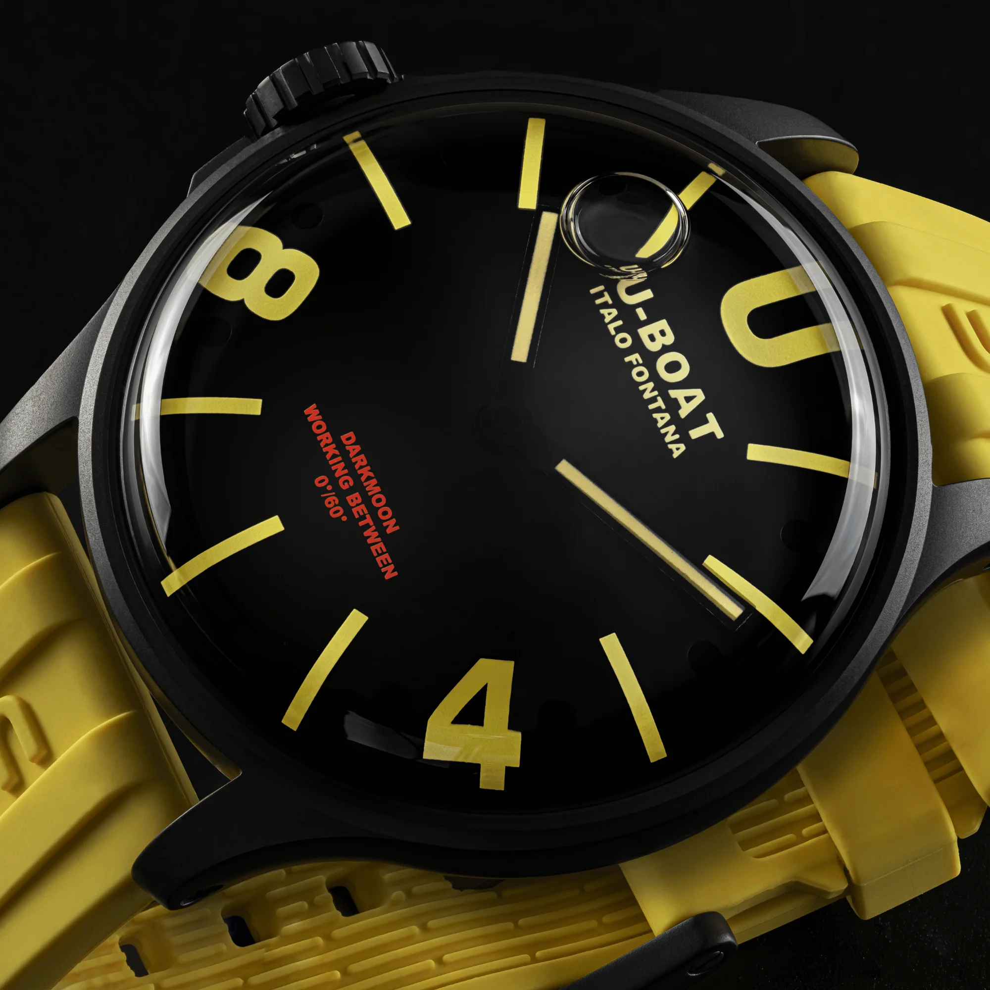 U-Boat Capsoil Darkmoon Men's Yellow Watch - Image 3
