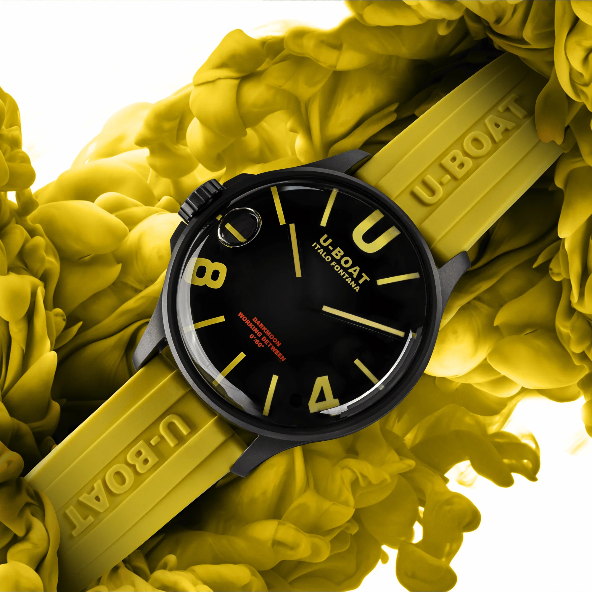 U-Boat Capsoil Darkmoon Men's Yellow Watch - Image 4