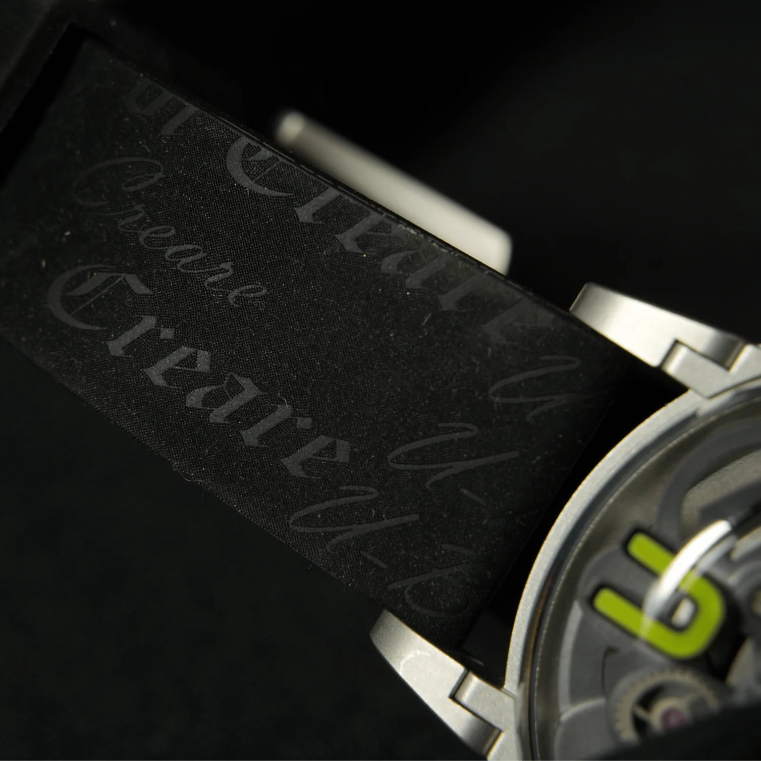 U-Boat U-65 Men’s Black Green Watch - Image 3