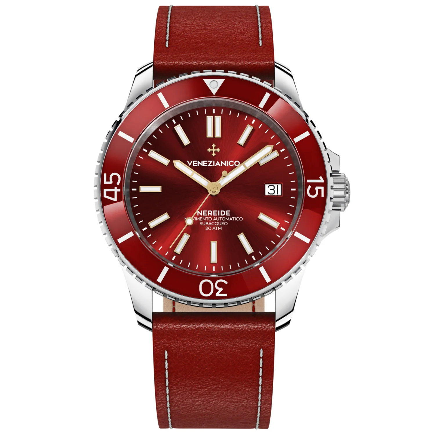 Venezianico Nereide 42 Men's Red Watch