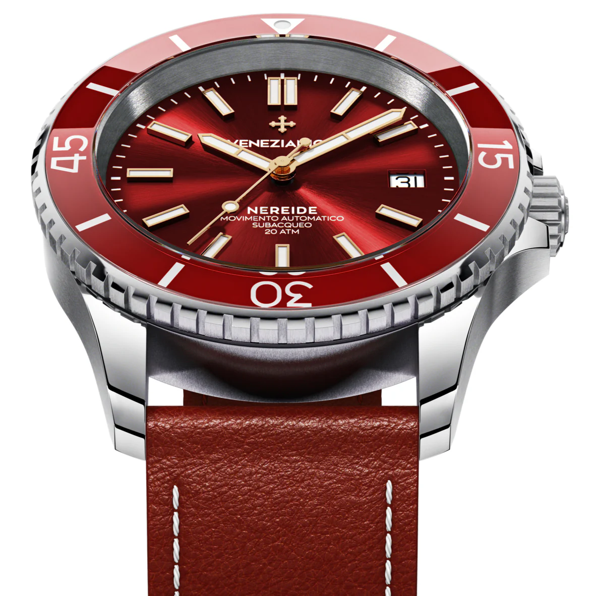 Venezianico Nereide 42 Men's Red Watch - Image 2