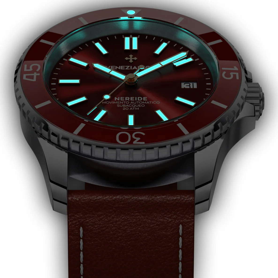 Venezianico Nereide 42 Men's Red Watch - Image 3