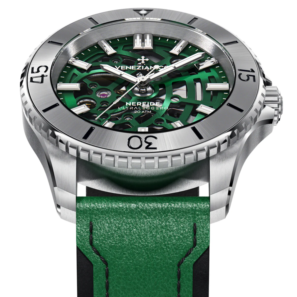 Venezianico Nereide Ultraleggero 42 Men's Green Watch - Image 2
