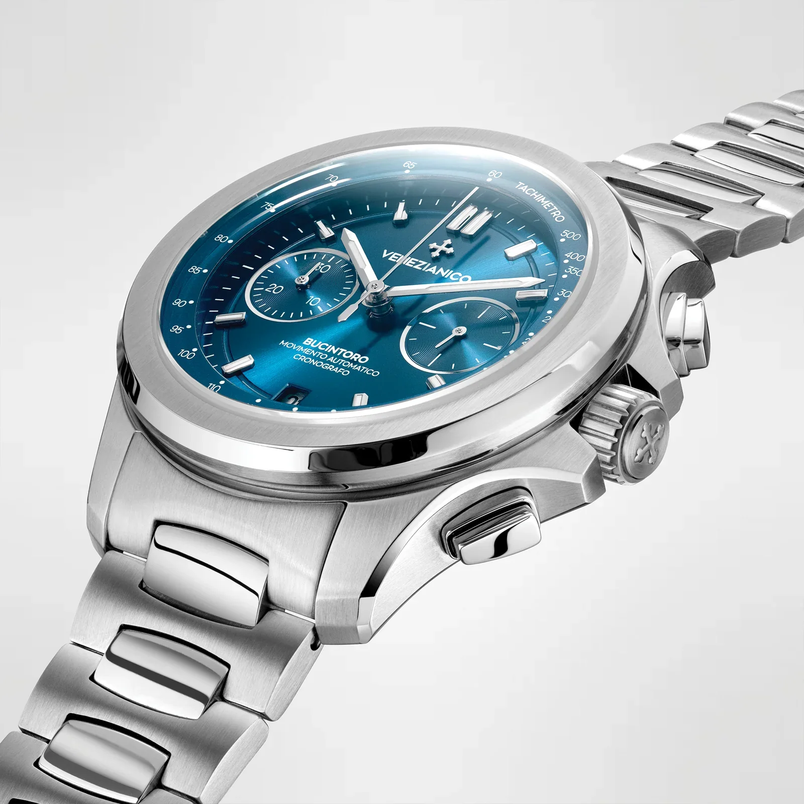 Venezianico Automatic Chronograph Watch Bucintoro 40mm Blue - Image 2