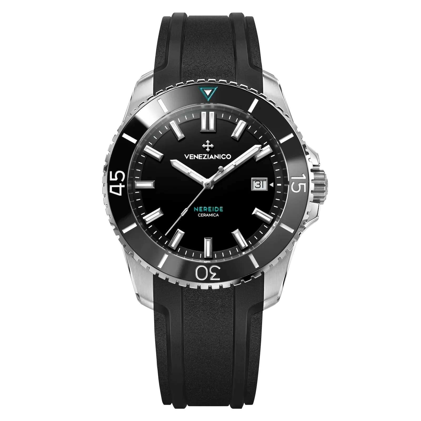 Venezianico Automatic Watch Nereide Ceramica Black