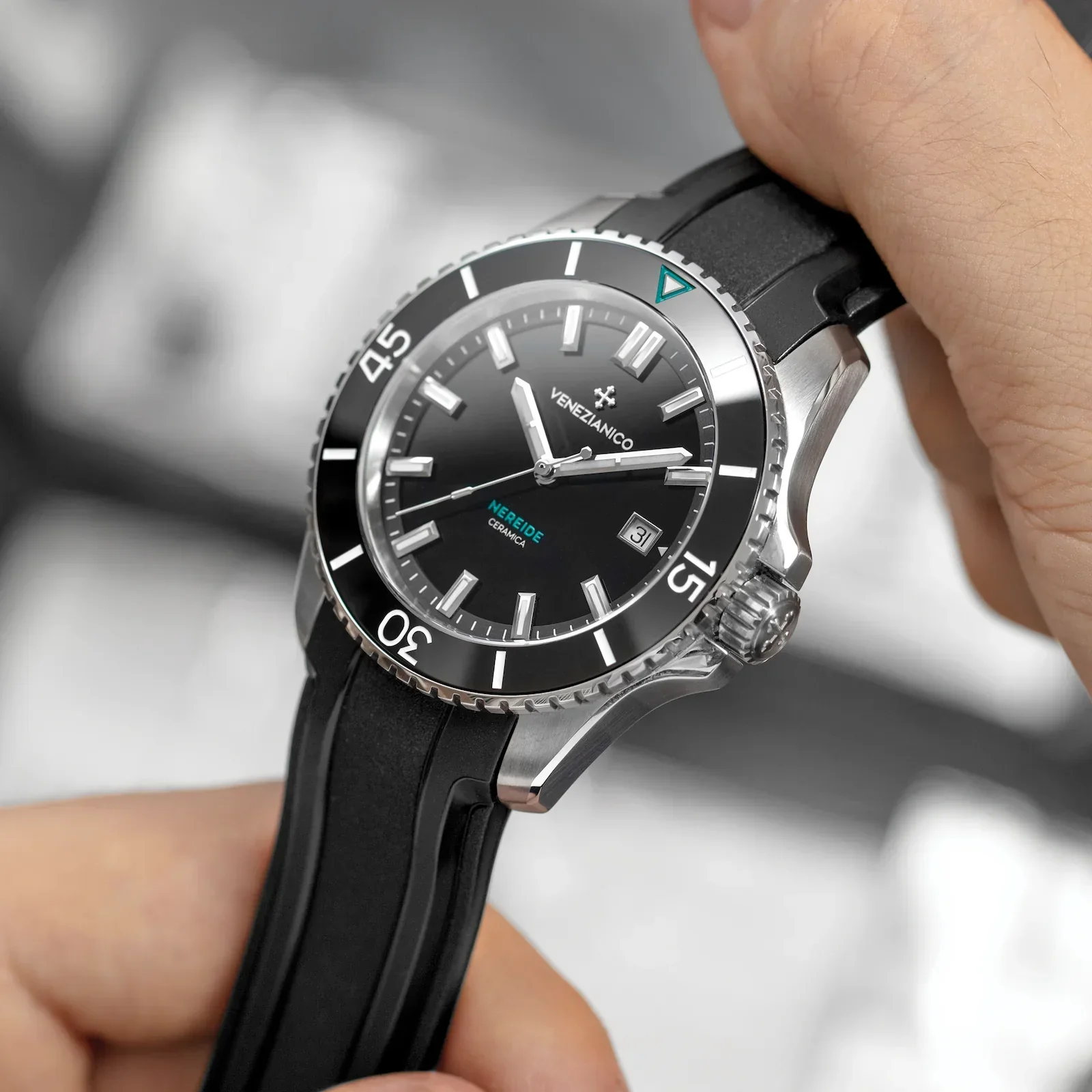 Venezianico Automatic Watch Nereide Ceramica Black - Image 2