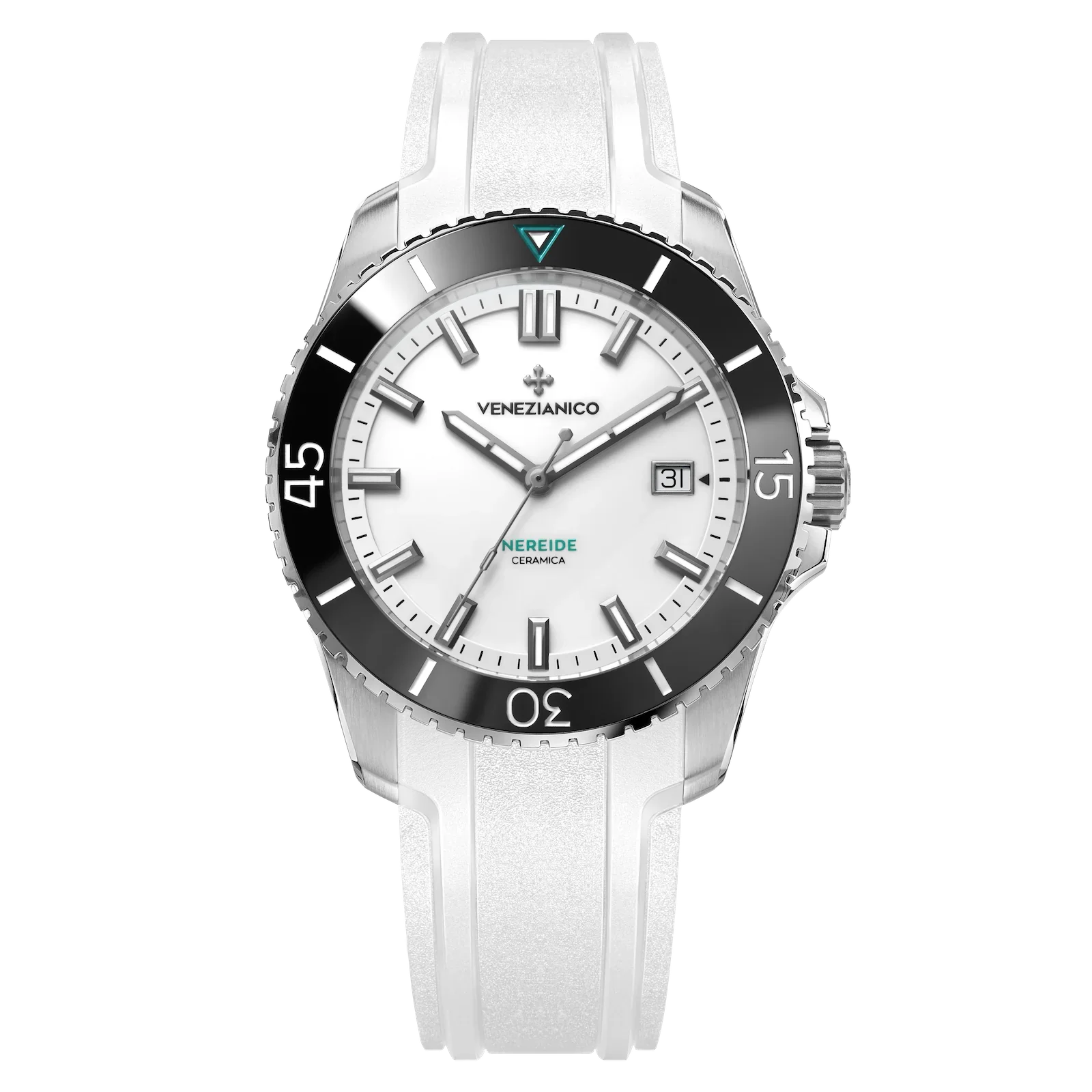 Venezianico Automatic Watch Nereide Ceramica White