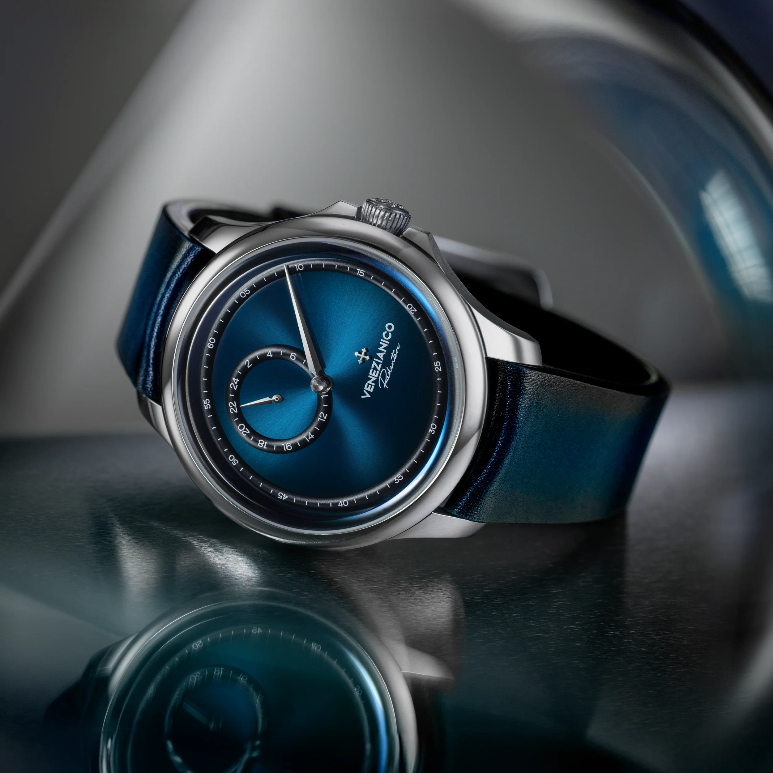 Venezianico Redentore Enigma Men’s Blue Regulator Automatic Watch - Image 2