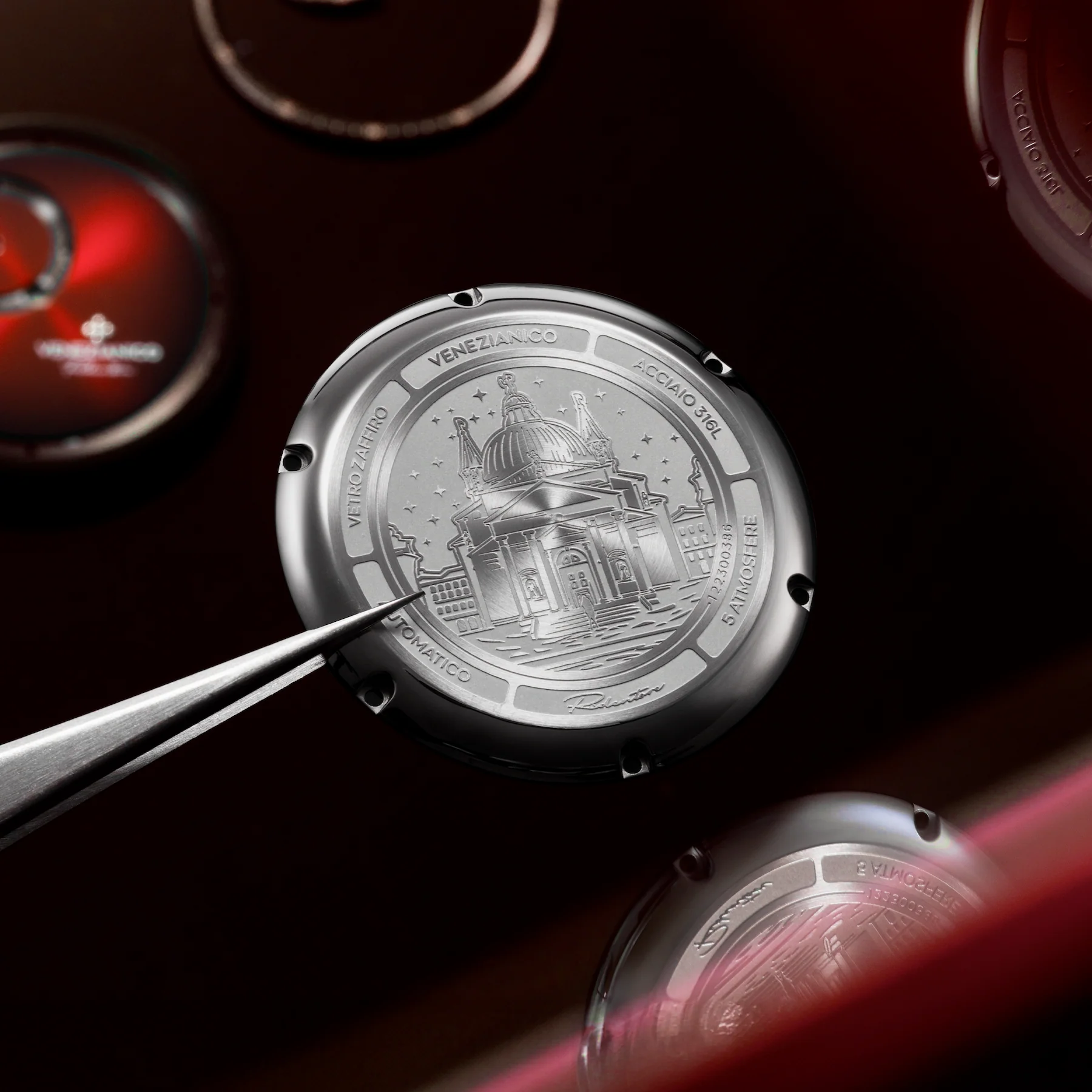 Venezianico Redentore Enigma Men’s Regulator Red Automatic Watch - Image 6