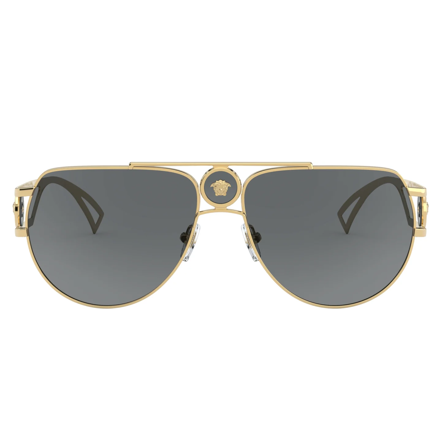 Versace (VER5) Men's Gold Sunglasses - Image 2
