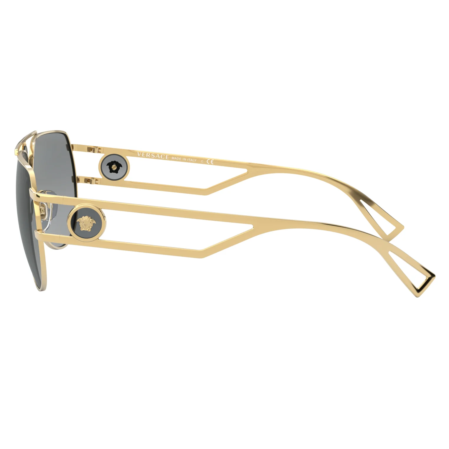 Versace (VER5) Men's Gold Sunglasses - Image 4