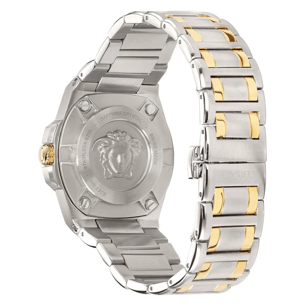 Versace Chain Reaction Unisex White Silver Watch - Image 2