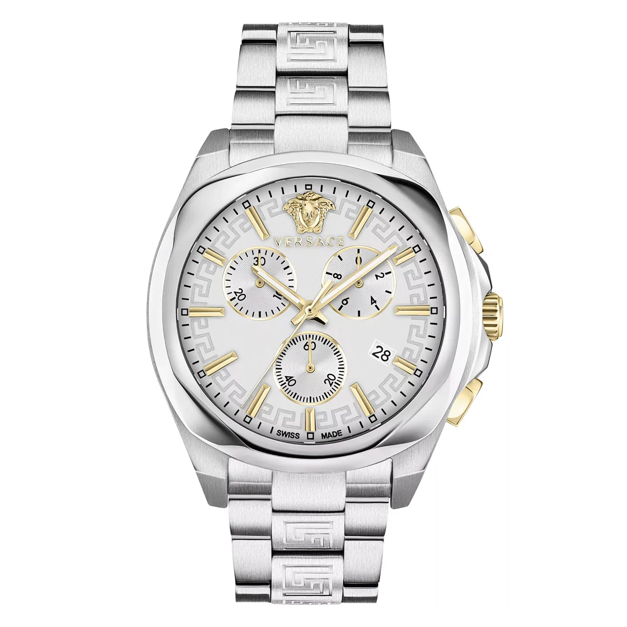 Versace Chrono Lady 40mm Ladies' Silver Watch