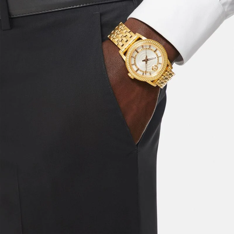 Versace Code IP2N Men's Gold Watch - Image 3