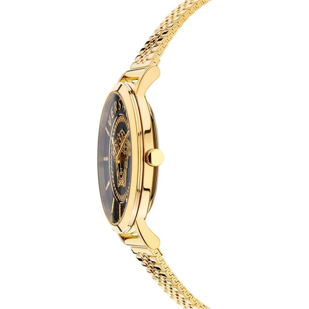Versace Essential Ladies' Black Gold Watch - Image 2