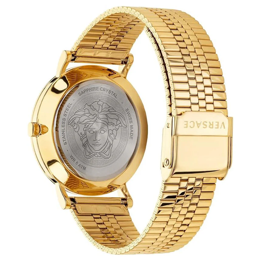 Versace Essential Ladies' Black Gold Watch - Image 3