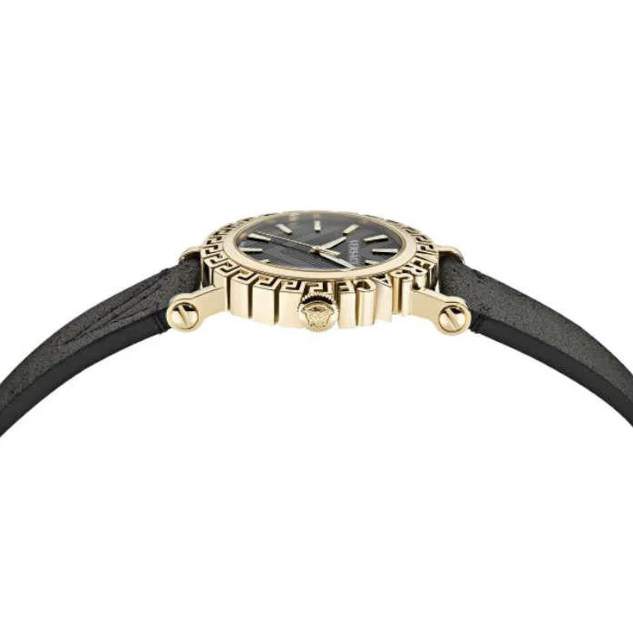 Versace Greca Glam Men’s Black Gold Quartz Watch - Image 3