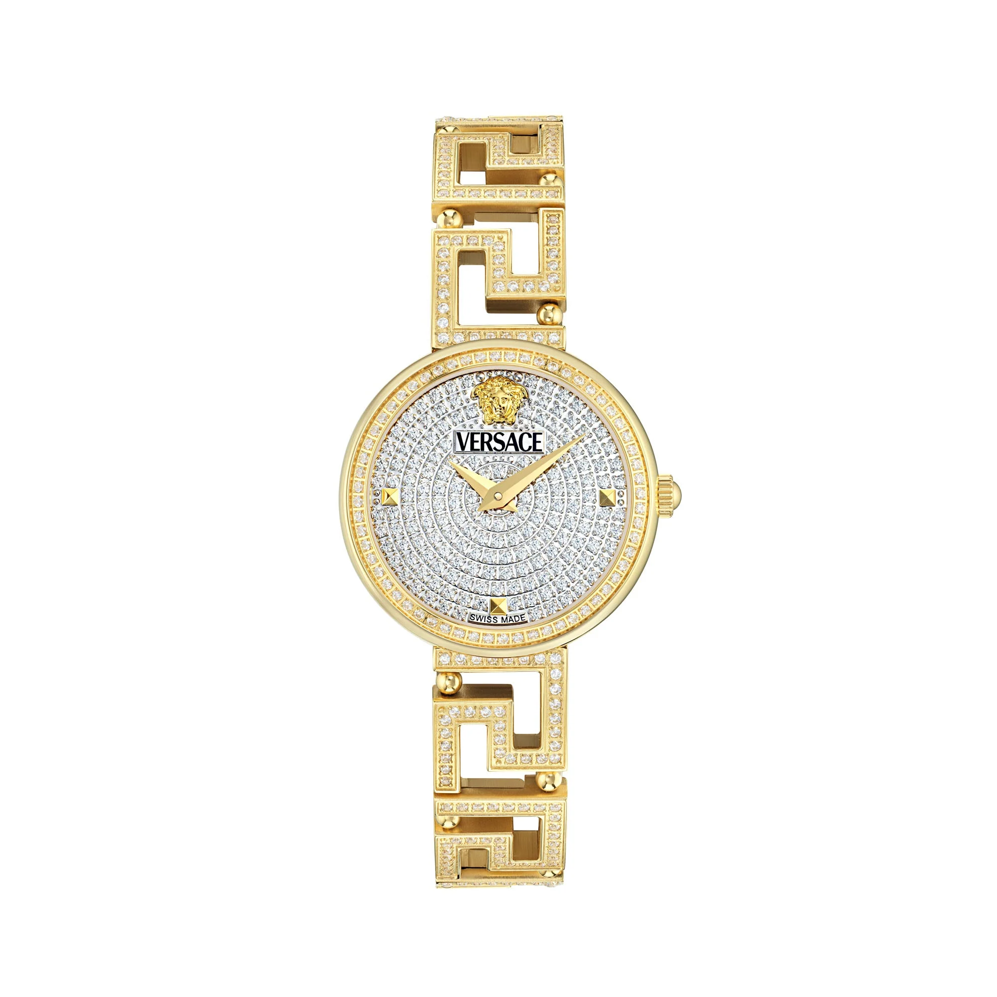 Versace Greca Goddess Ladies’ Gold Diamond Watch