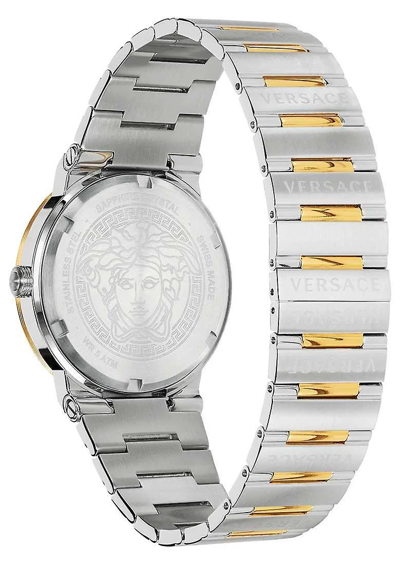 Versace Men's Watch Greca Logo Small Seconds Two-Tone Green - Image 2