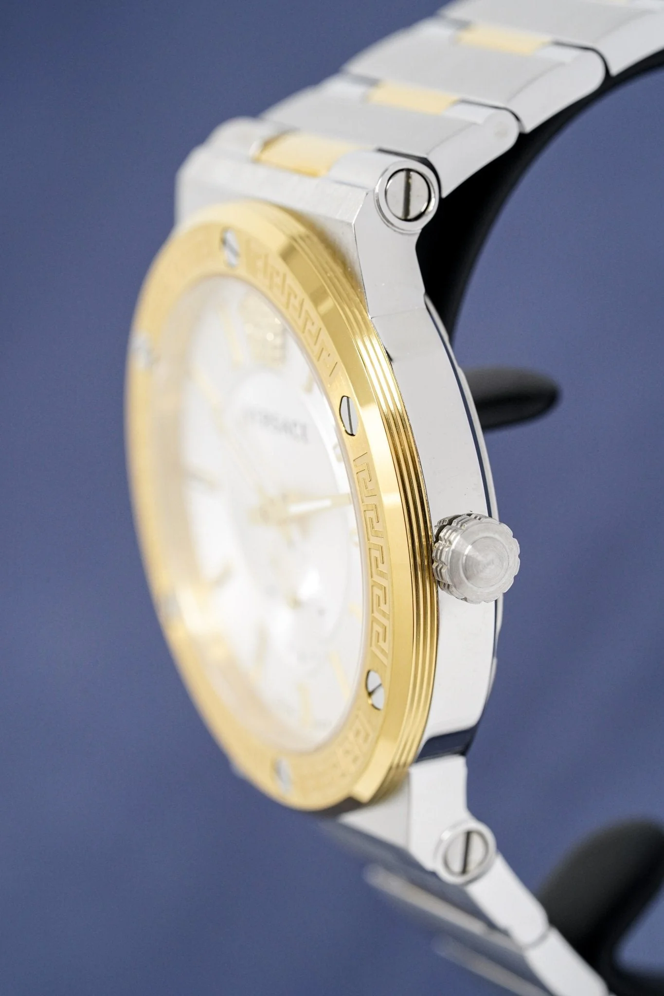 Versace Men's Watch Greca Logo Small Seconds Two-Tone - Image 4