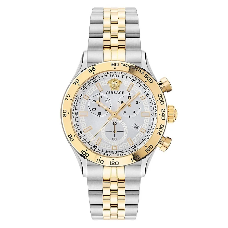 Versace Hellenyium Chronograph Men's Two-Tone Watch