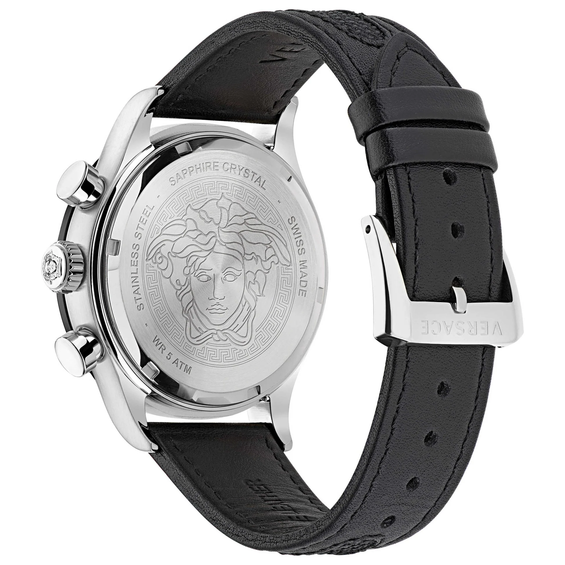 Versace Hellenyium Chronograph Quartz Men's Black Watch - Image 2