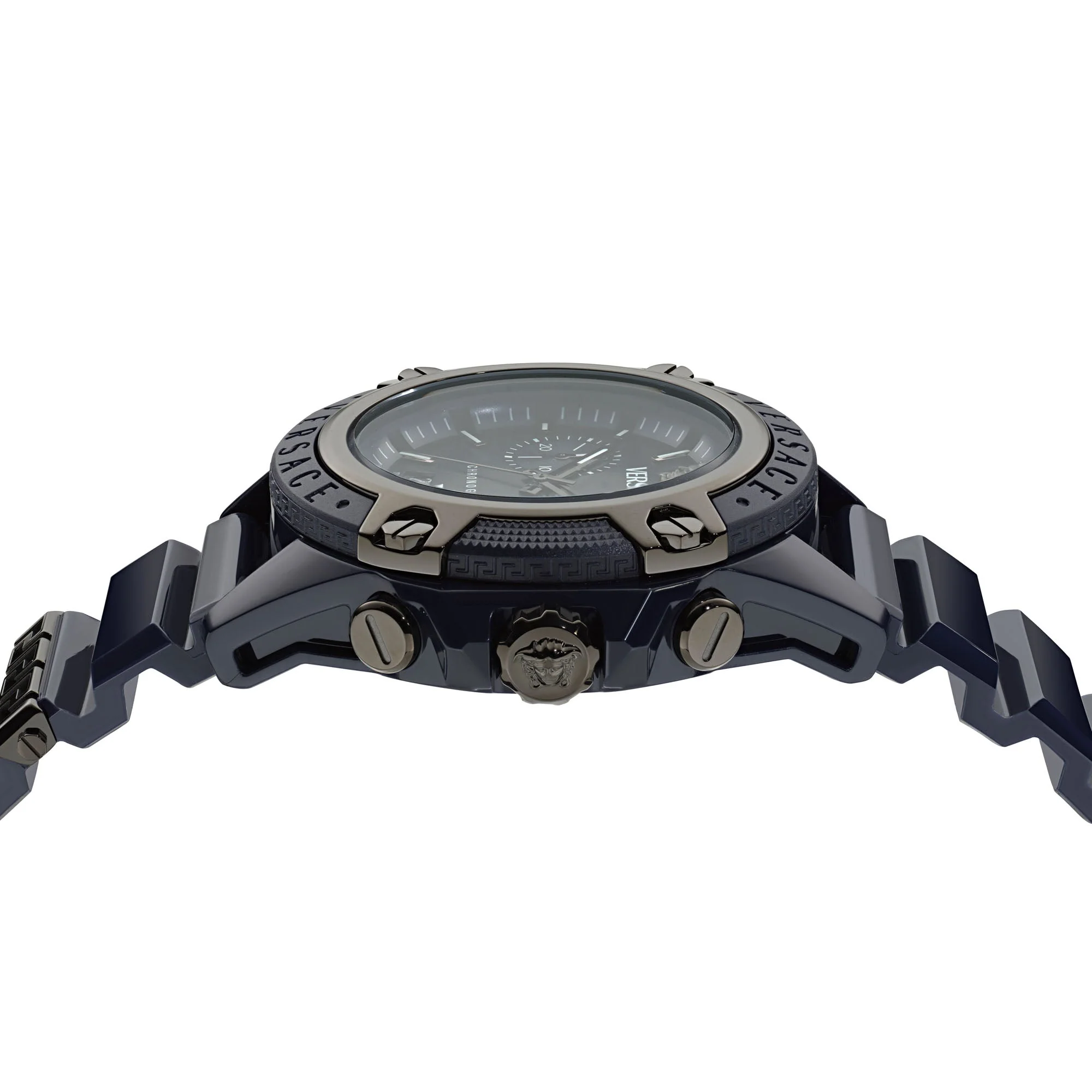 Versace Icon Active Blue Chronograph Watch - Image 3