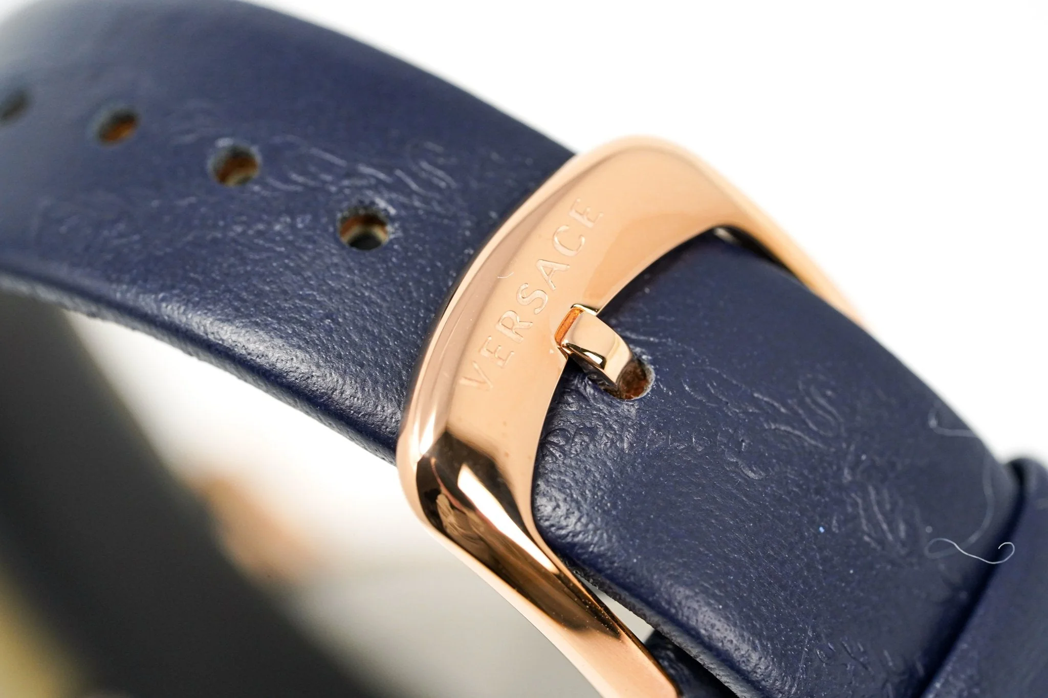 Versace Ladies Watch Virtus Blue IP Gold - Image 15