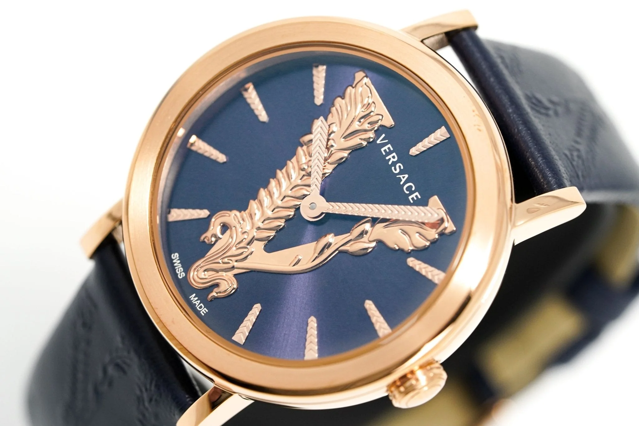 Versace Ladies Watch Virtus Blue IP Gold - Image 2