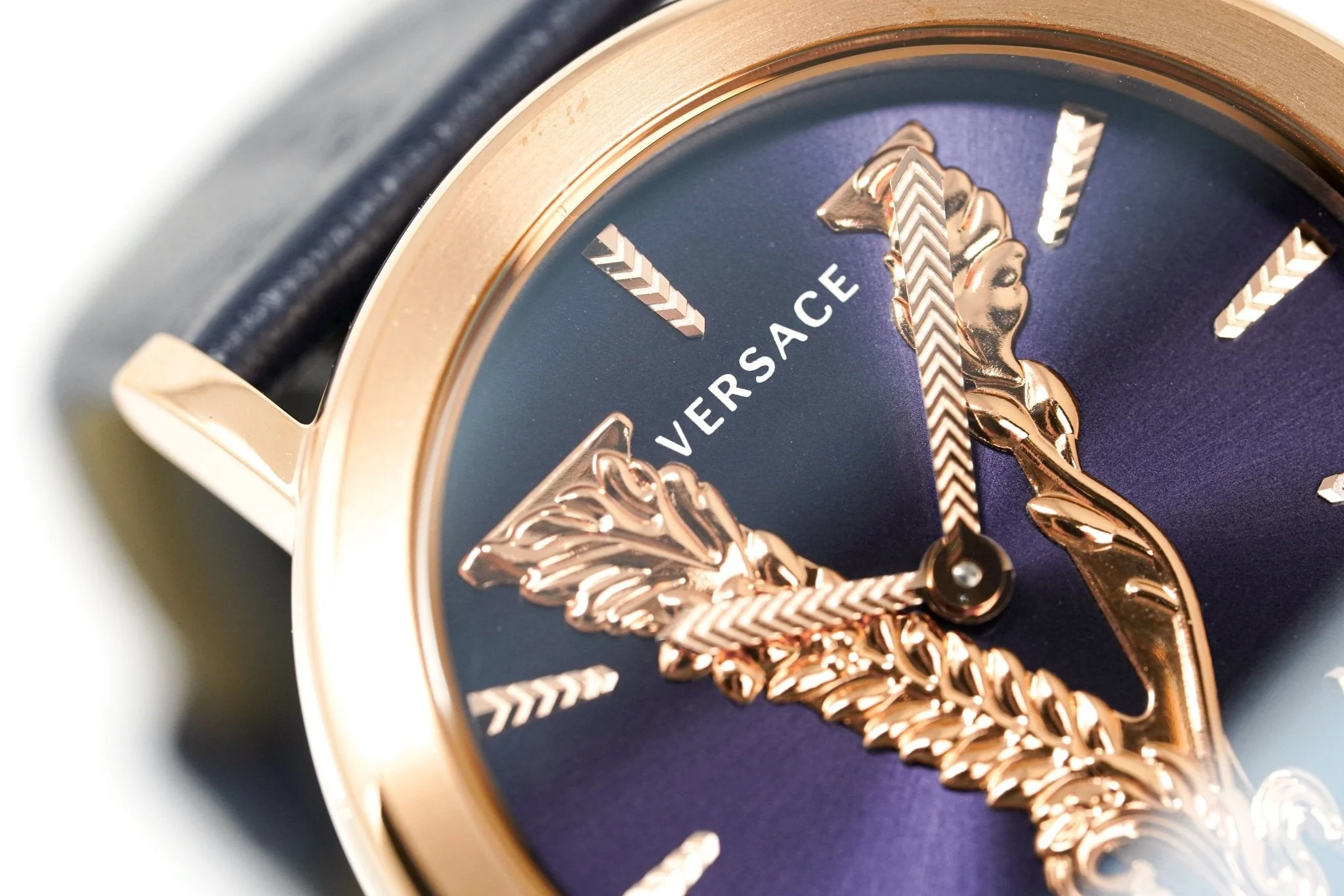 Versace Ladies Watch Virtus Blue IP Gold - Image 3