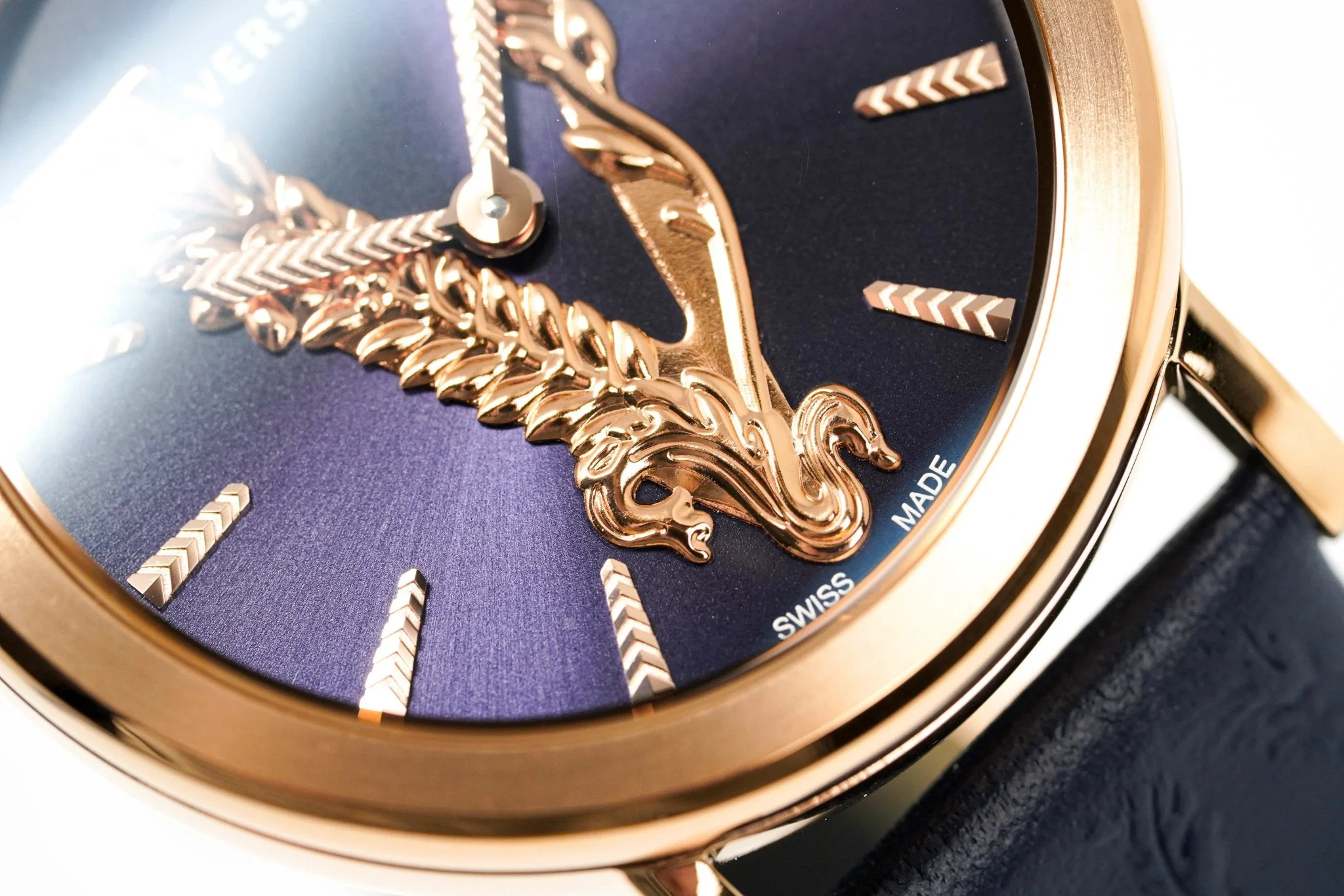 Versace Ladies Watch Virtus Blue IP Gold - Image 8