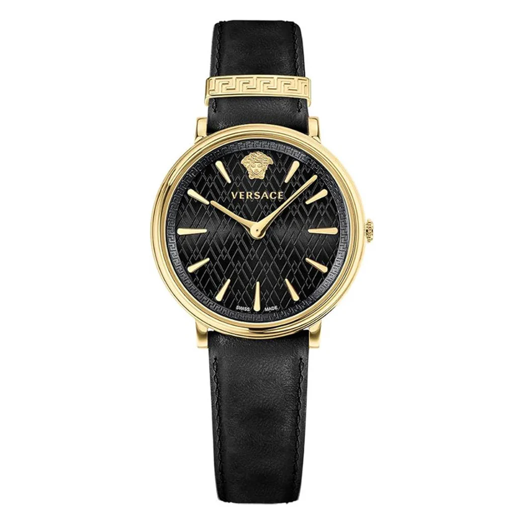Versace Ladies Watch V-Circle 38mm Black