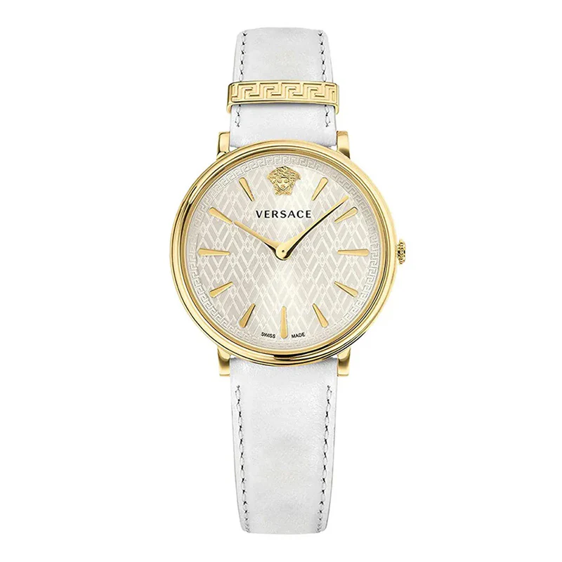 Versace Ladies Watch V-Circle 38mm White Gold