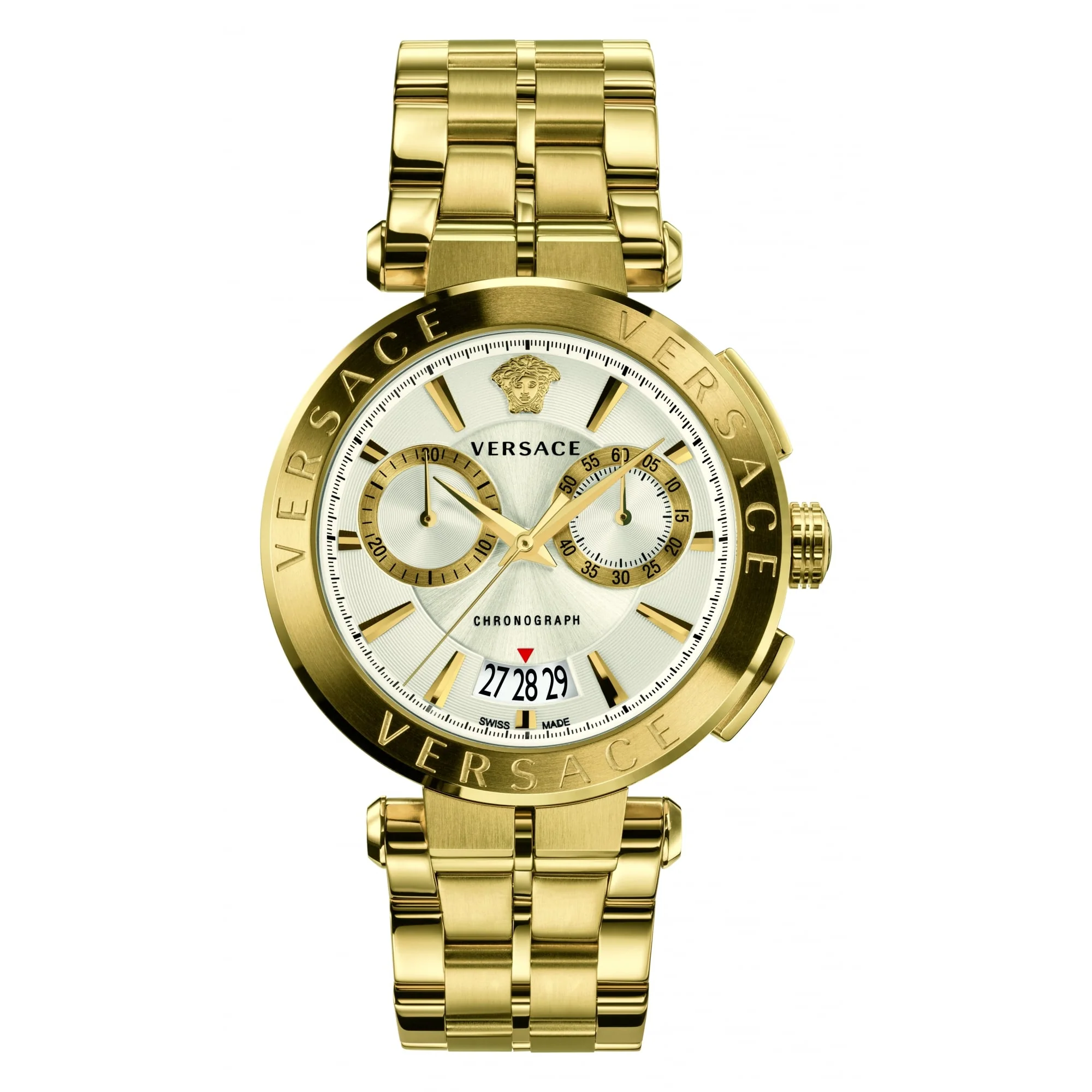 Versace Men's Chronograph Watch Aion Gold