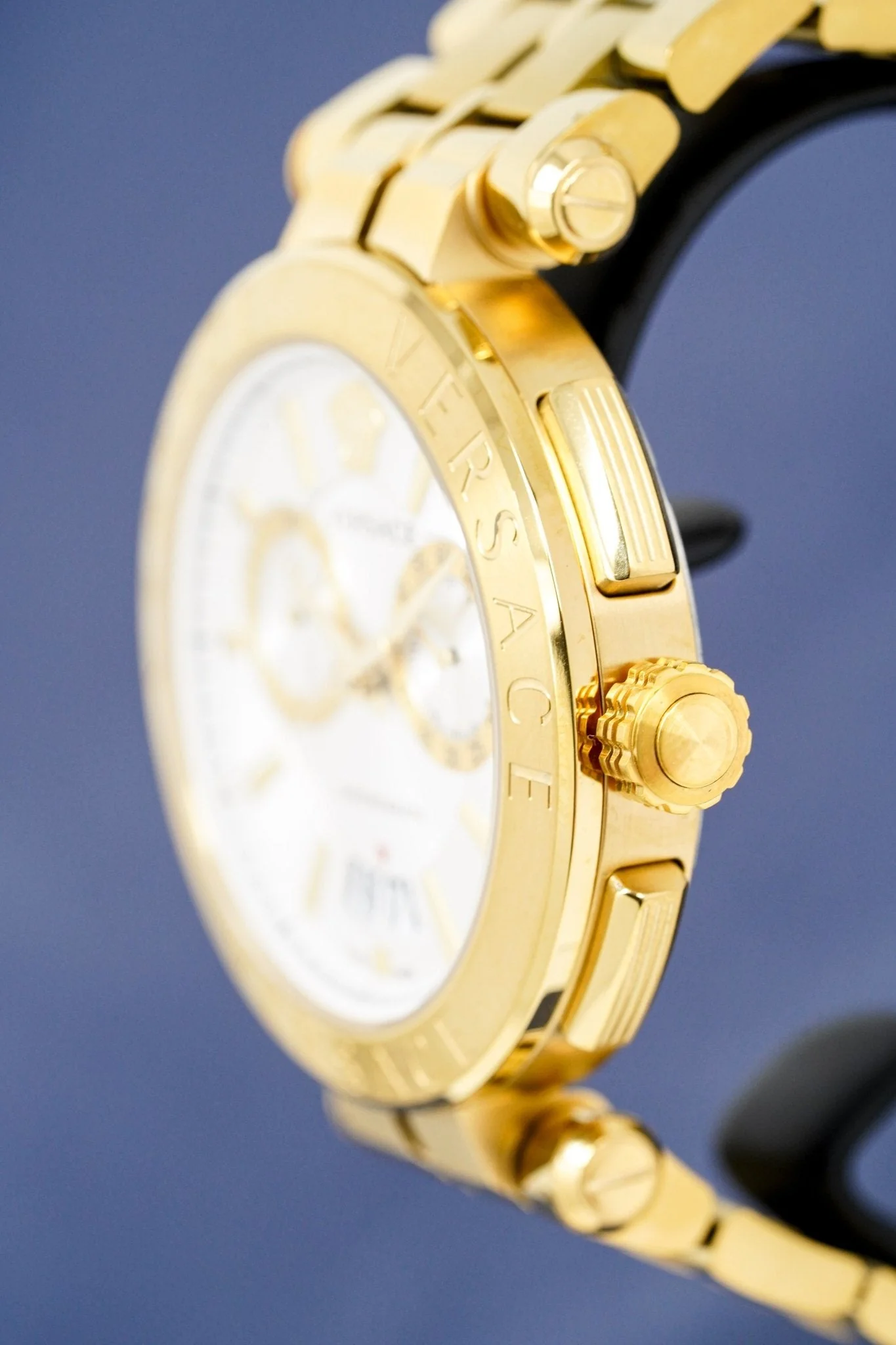 Versace Men's Chronograph Watch Aion Gold - Image 4