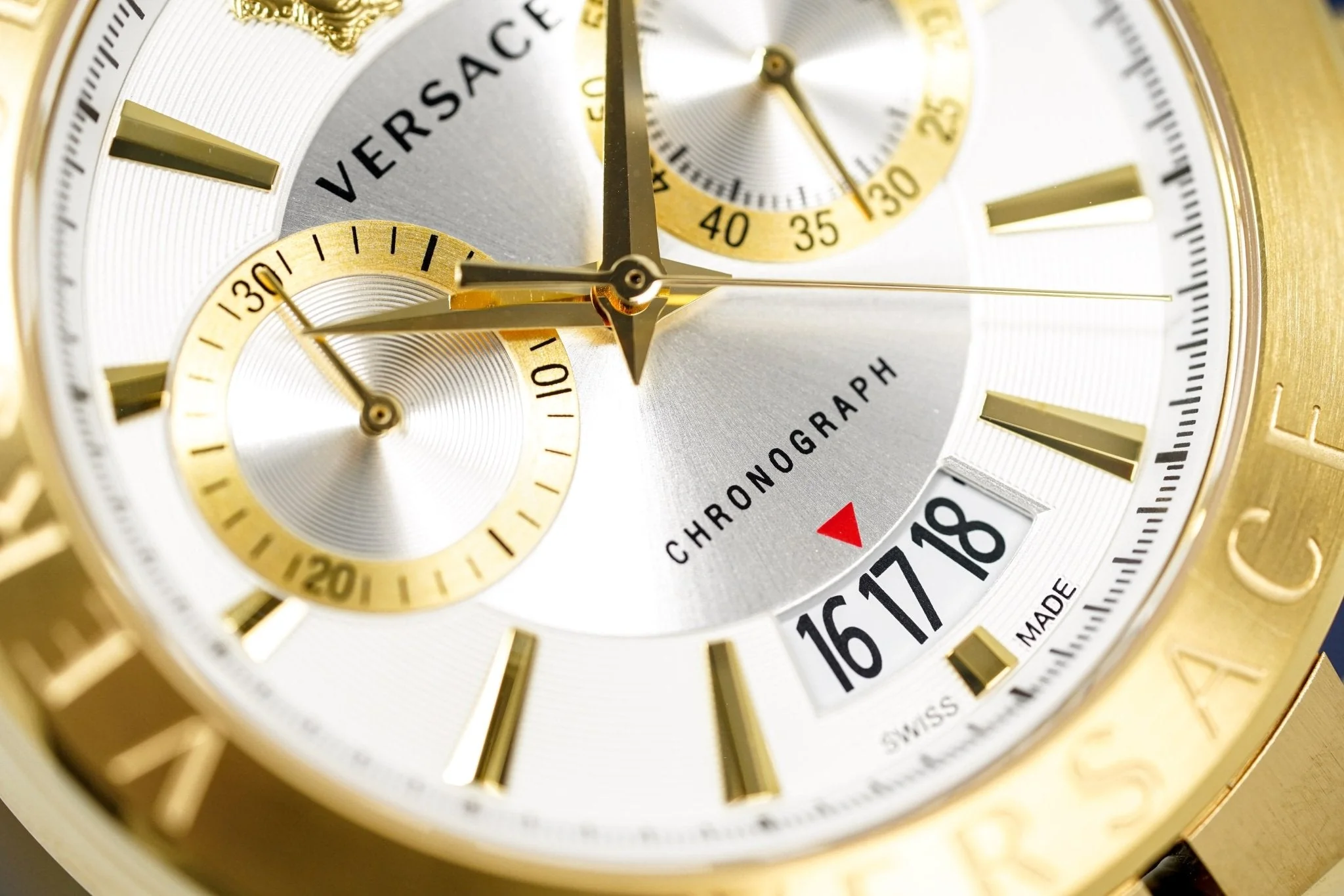 Versace Men's Chronograph Watch Aion Gold - Image 8