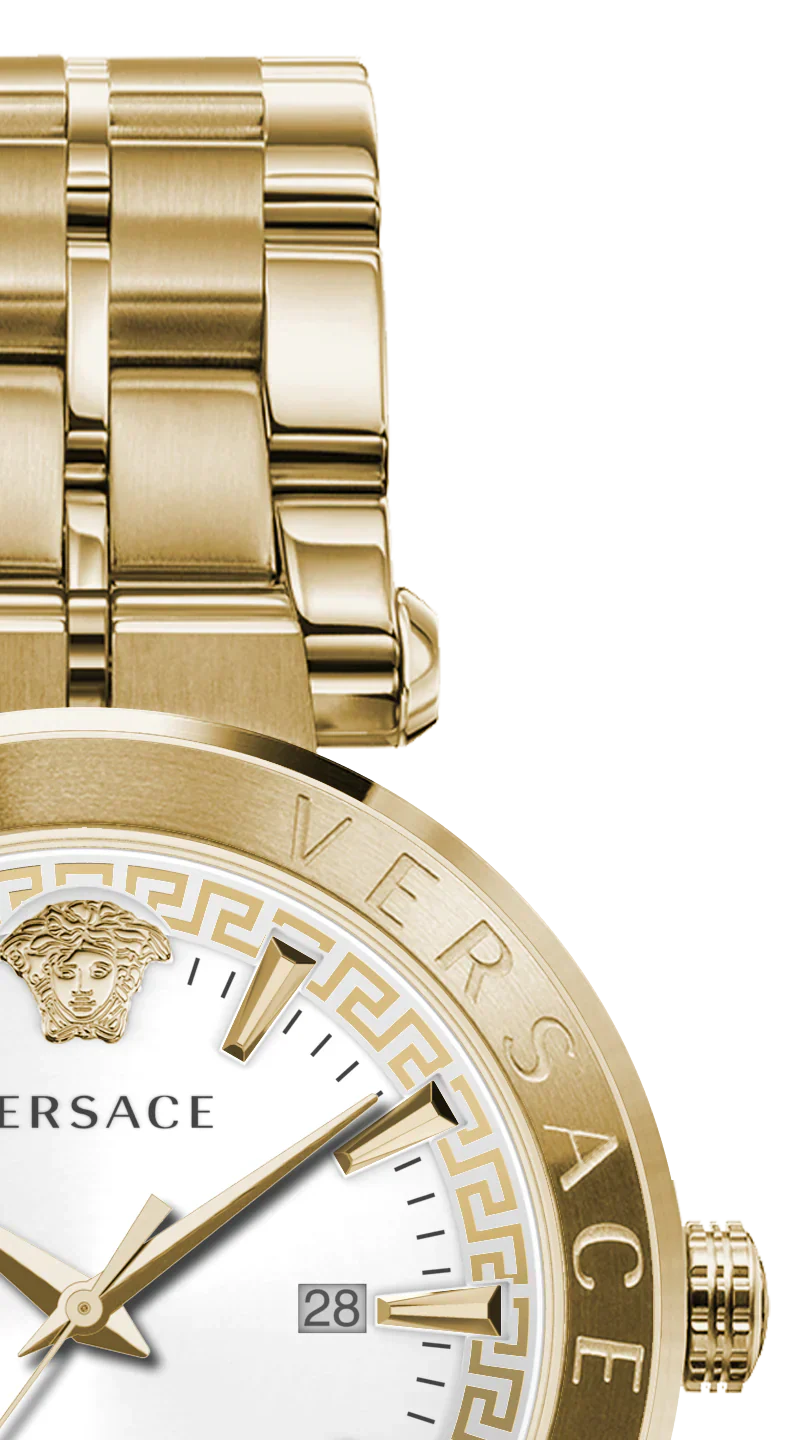Versace Men's Watch Aion 44mm White Gold - Image 2