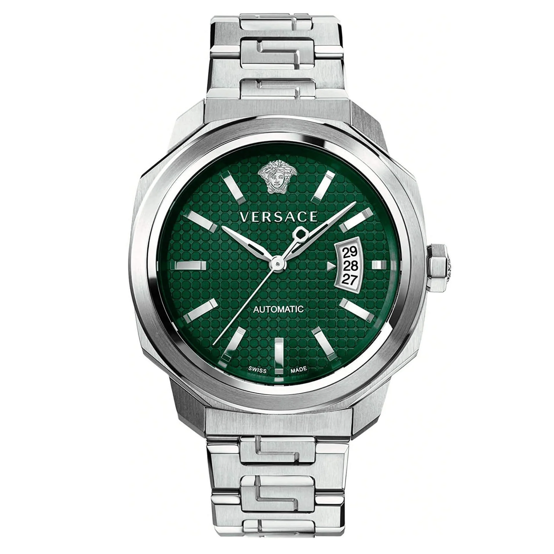 Versace Men's Watch Dylos Automatic Green Bracelet