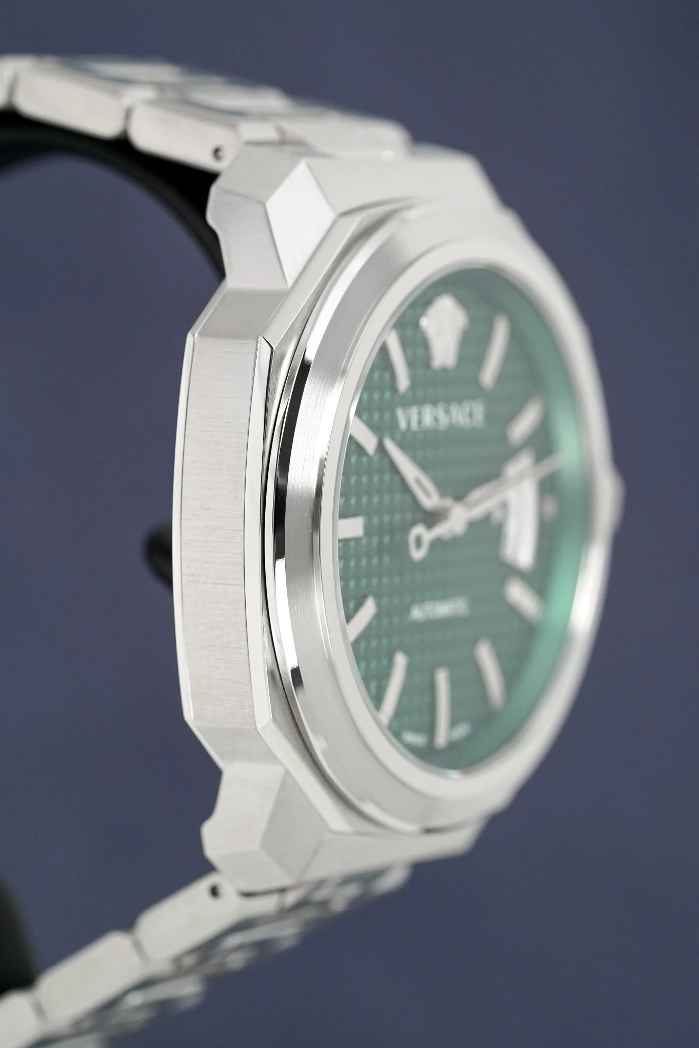 Versace Men's Watch Dylos Automatic Green Bracelet - Image 10