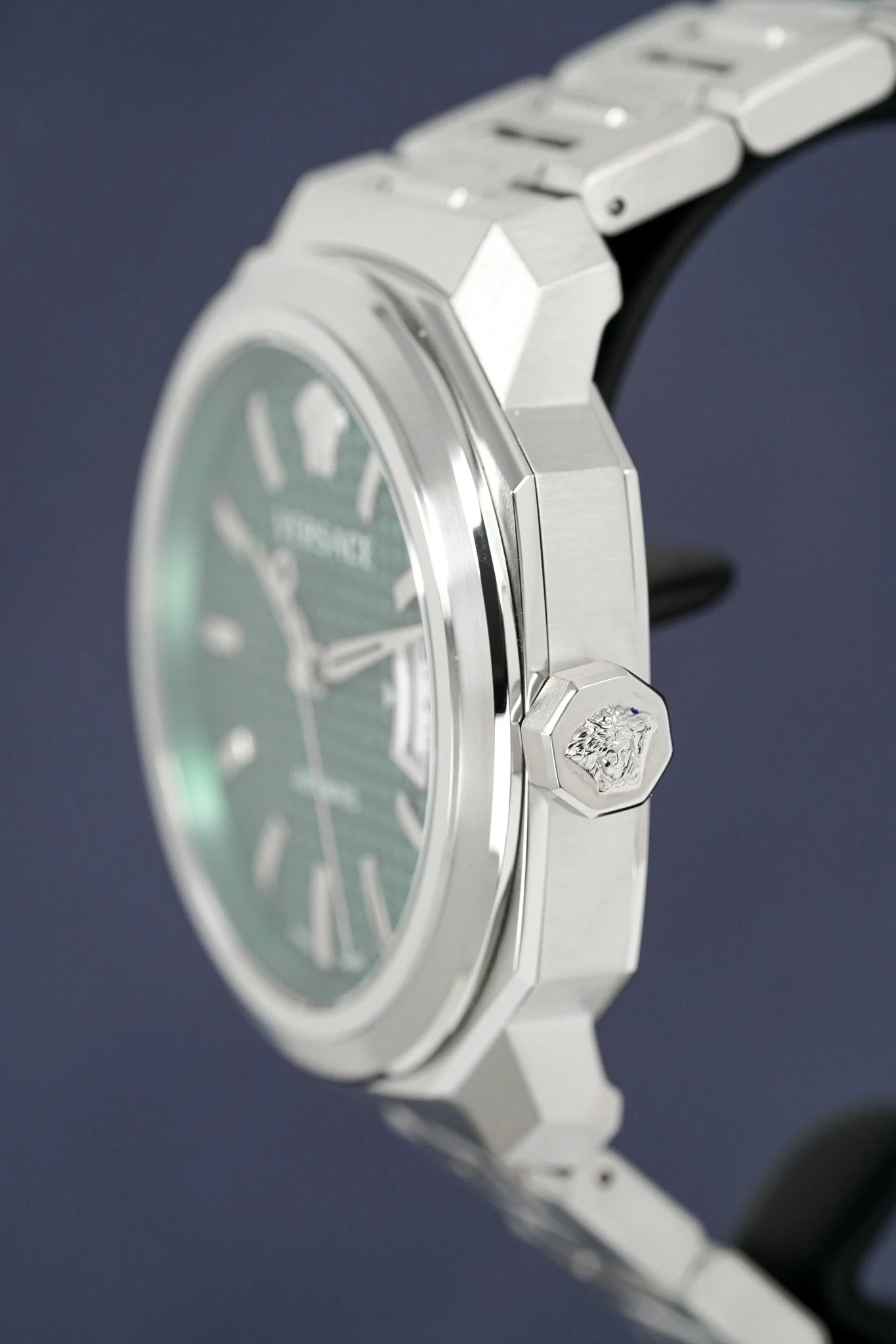 Versace Men's Watch Dylos Automatic Green Bracelet - Image 5