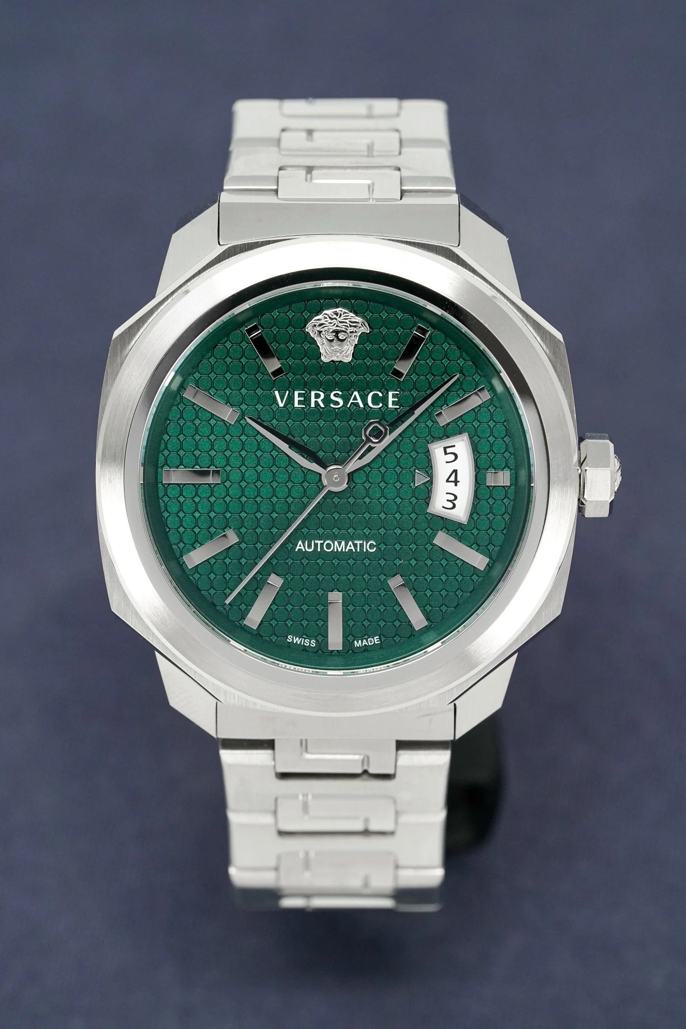 Versace Men's Watch Dylos Automatic Green Bracelet - Image 8