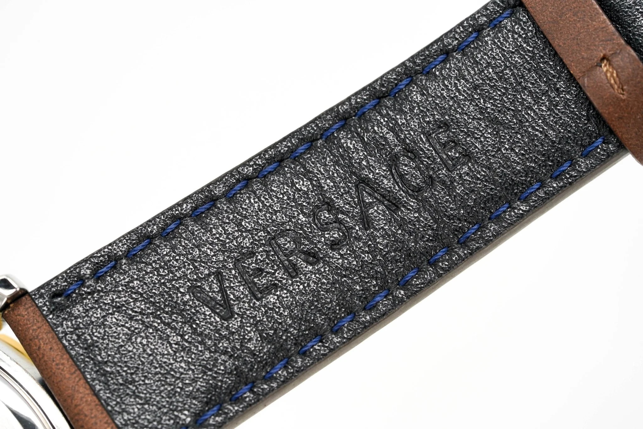Versace Men's Watch Hellenyium GMT Blue Leather - Image 16