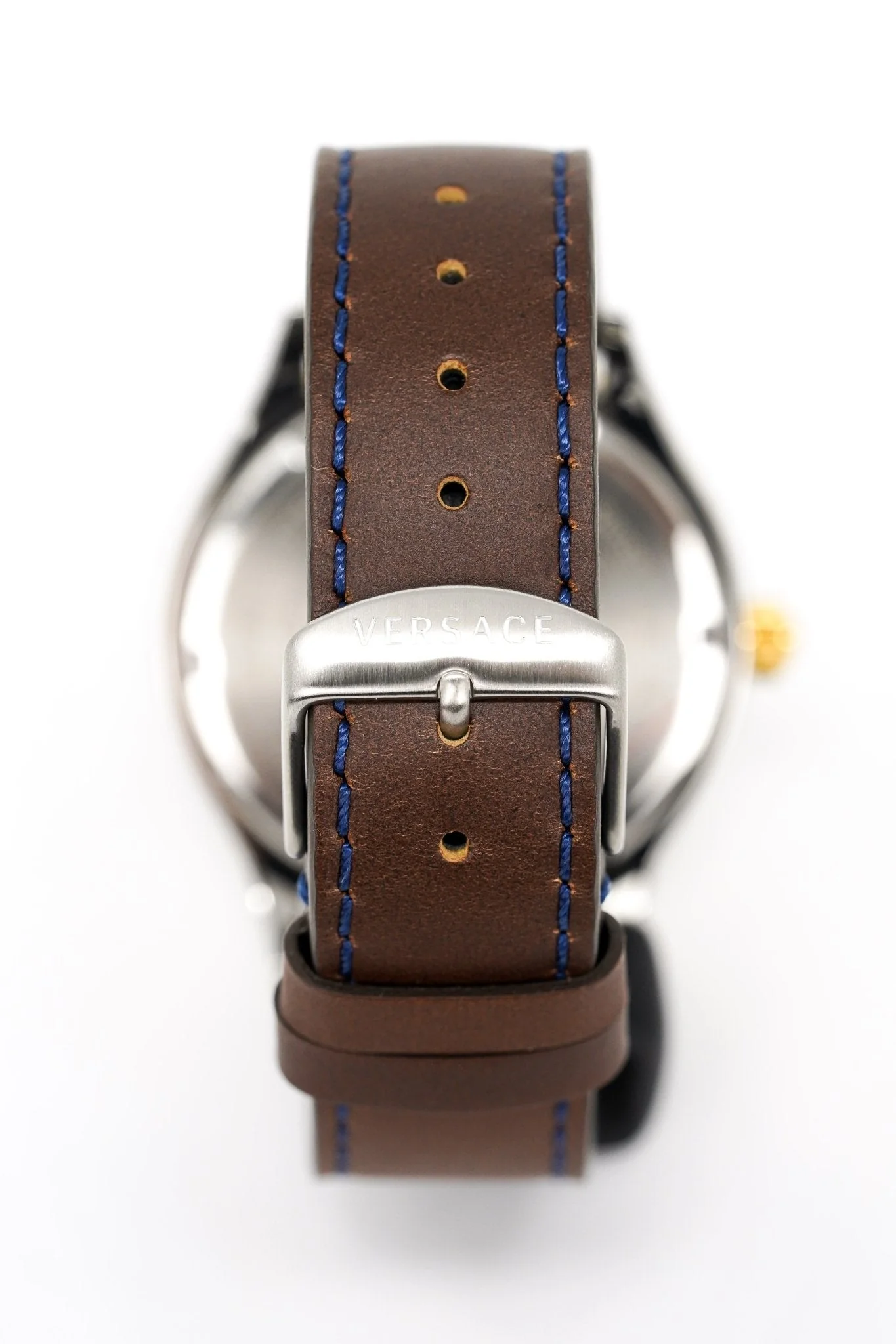Versace Men's Watch Hellenyium GMT Blue Leather - Image 5