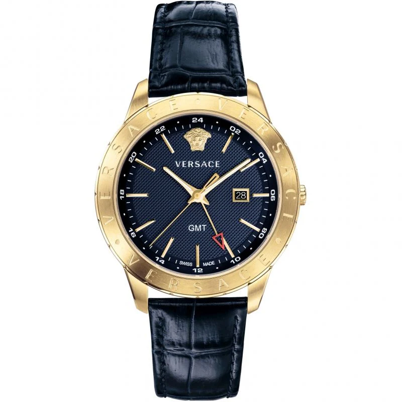 Versace Men's Watch Univers GMT Blue