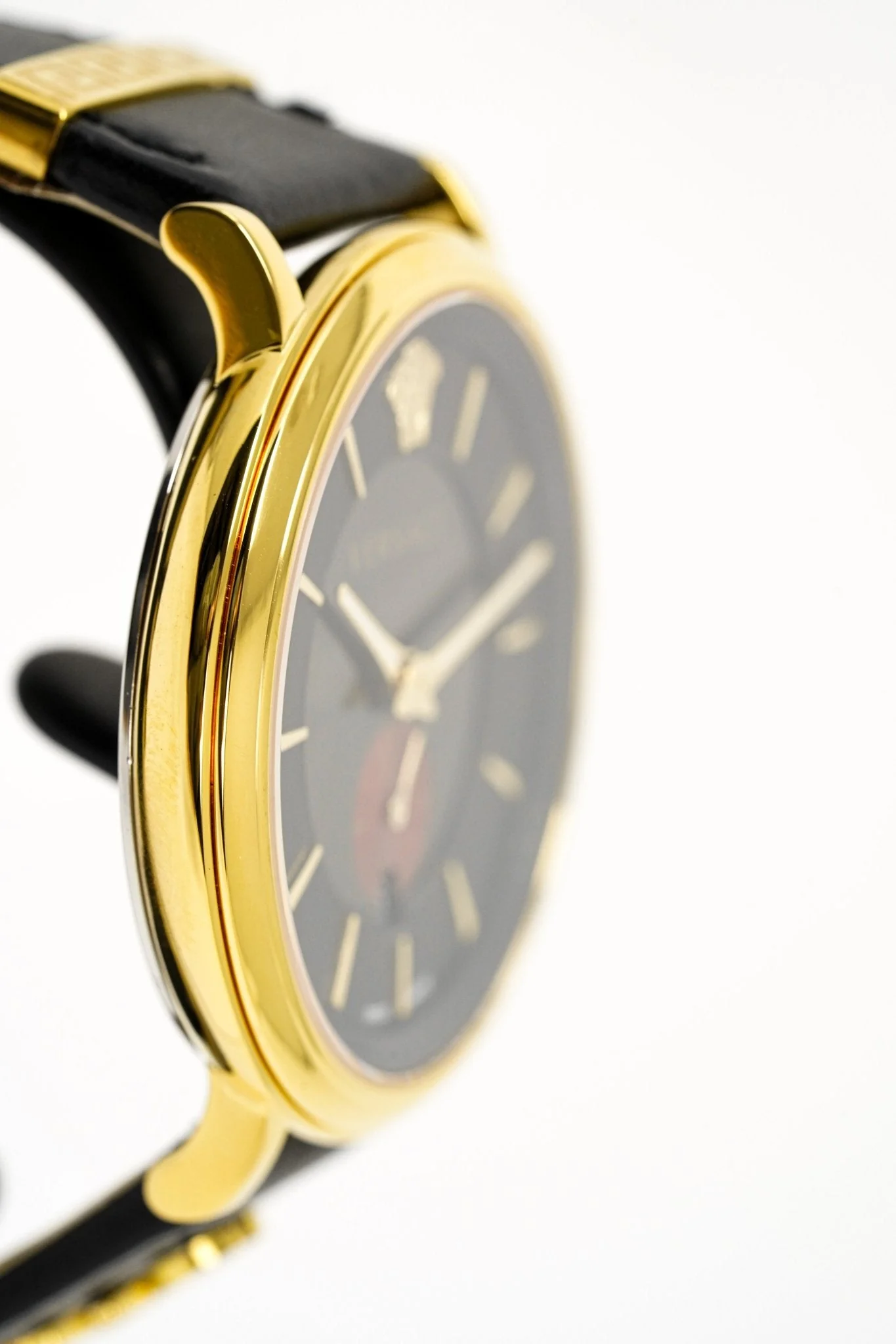 Versace Men's Watch V-Circle Gold Black - Image 14
