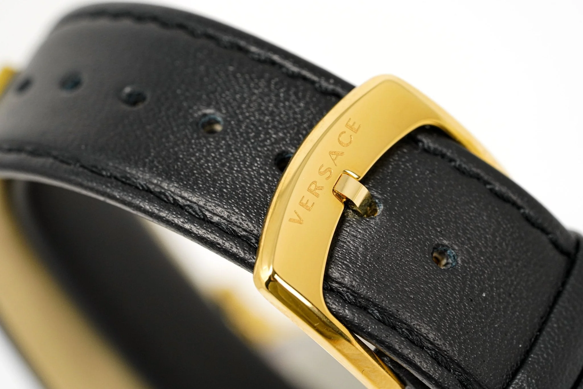 Versace Men's Watch V-Circle Gold Black - Image 17