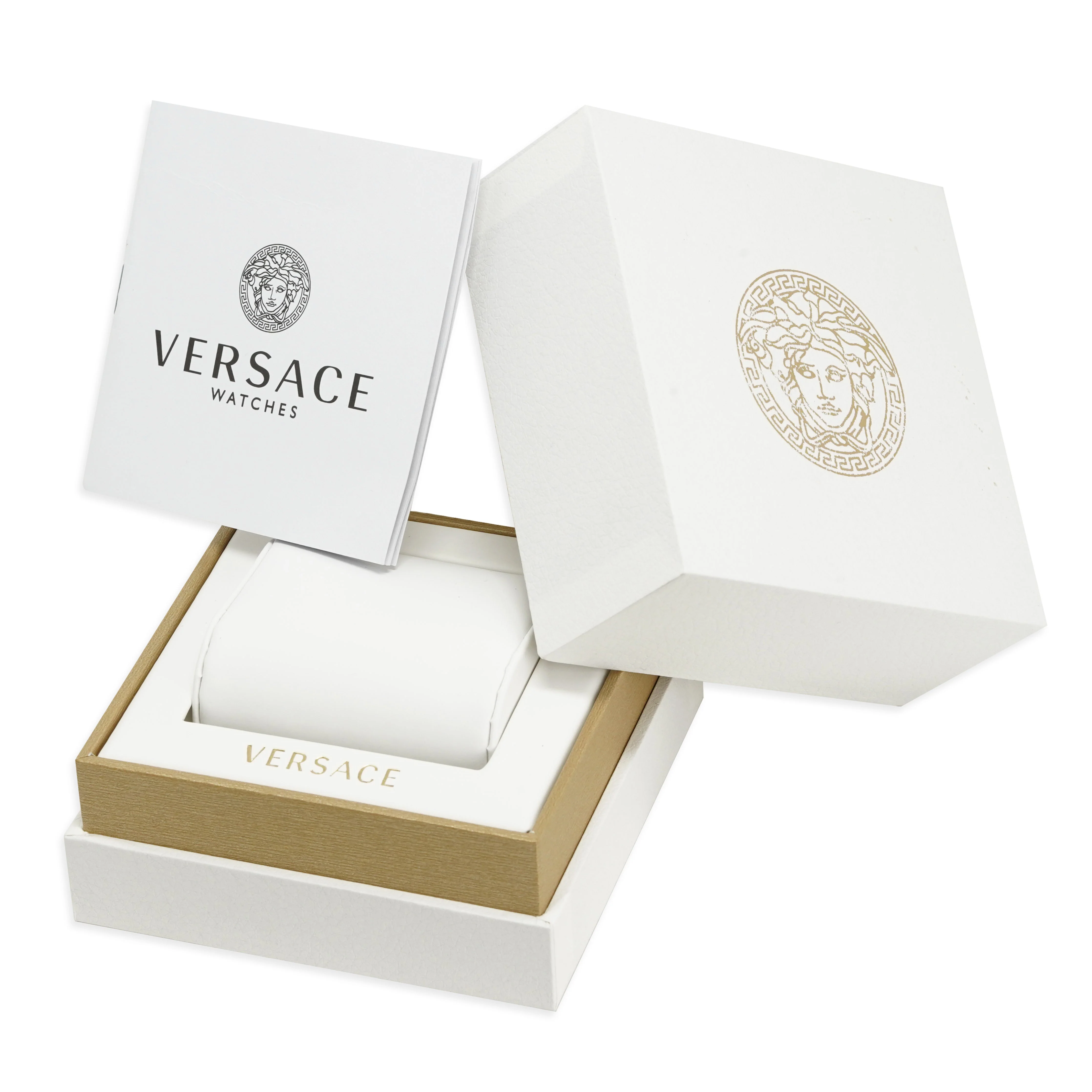Versace Men's Watch V-Circle Gold Black - Image 7